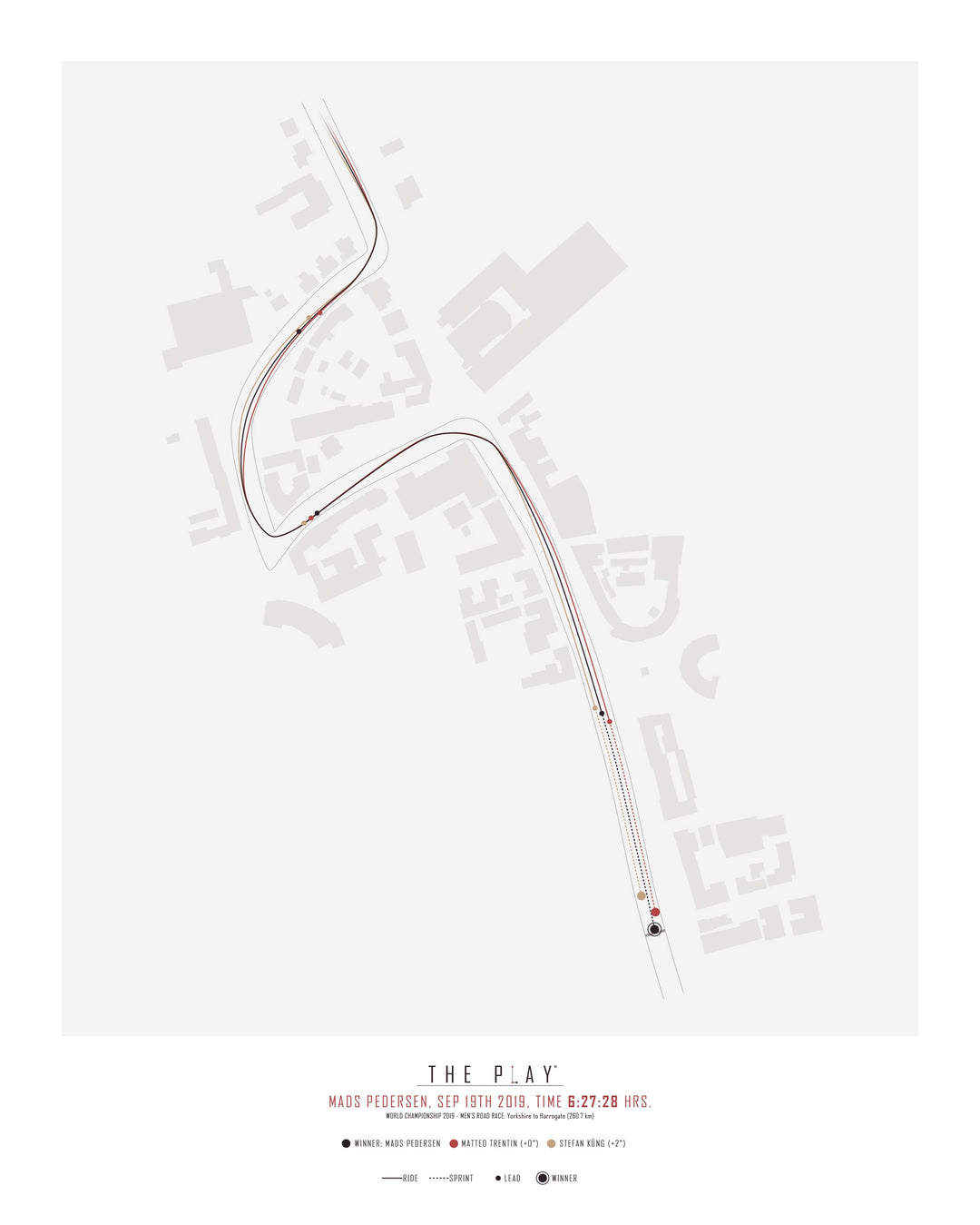 MADS PEDERSEN, 2019-Cykling-VM-40x50-Oak Nature-THE PLAY®
