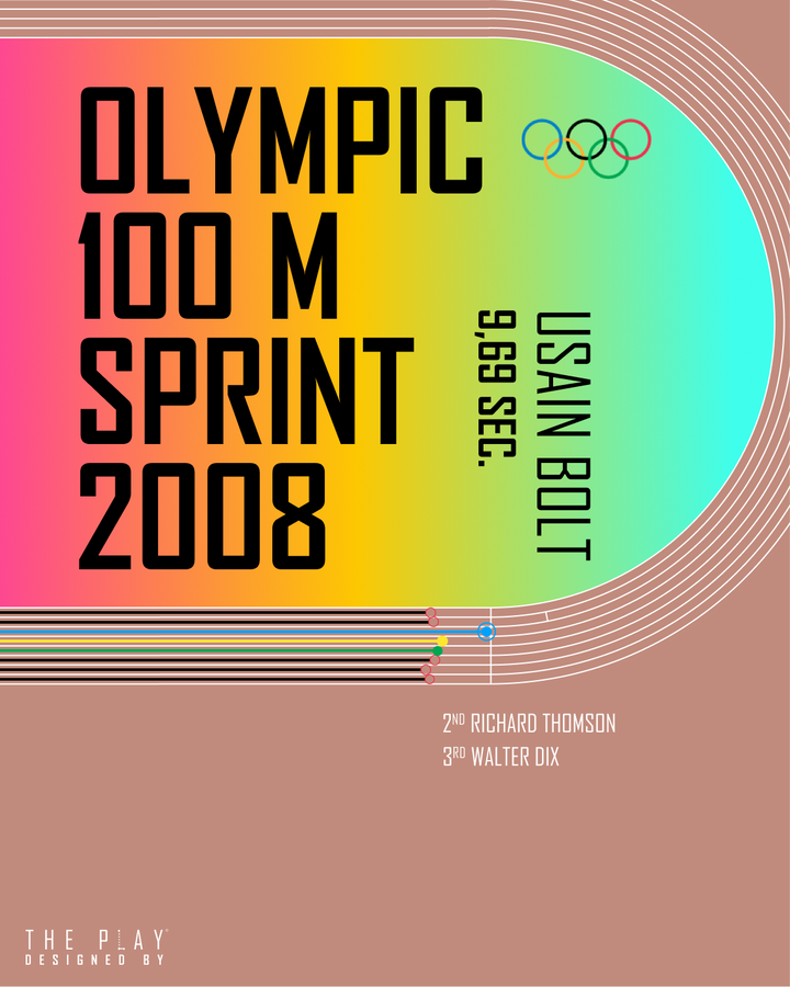 USAIN BOLT, 2008 - Iconics