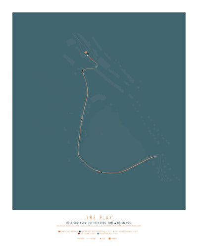 ROLF SØRENSEN, 1996-Cykling-Tour de France-40x50-Oak Nature-THE PLAY®