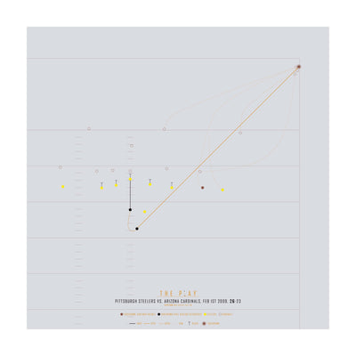 SANTONIO HOLMES, 2009-Amerikansk Fodbold-Pittsburgh Steelers-50x50-Oak Nature-THE PLAY®
