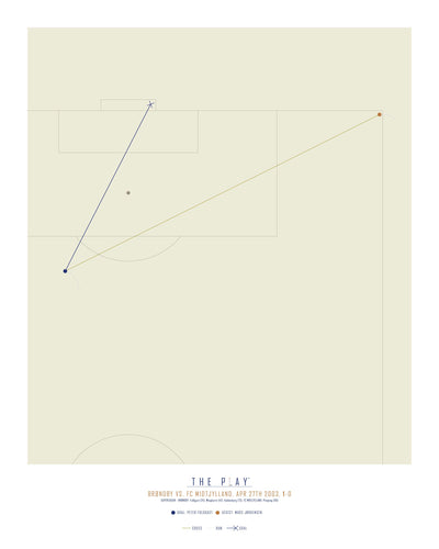 PETER FOLDGAST, 2003-Fodbold-Brøndby IF-40x50-Oak Nature-THE PLAY®