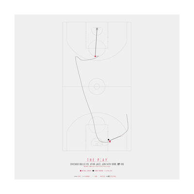 MICHAEL JORDAN, 1998-Basket-Chicago Bulls-50x50-Oak Nature-THE PLAY®