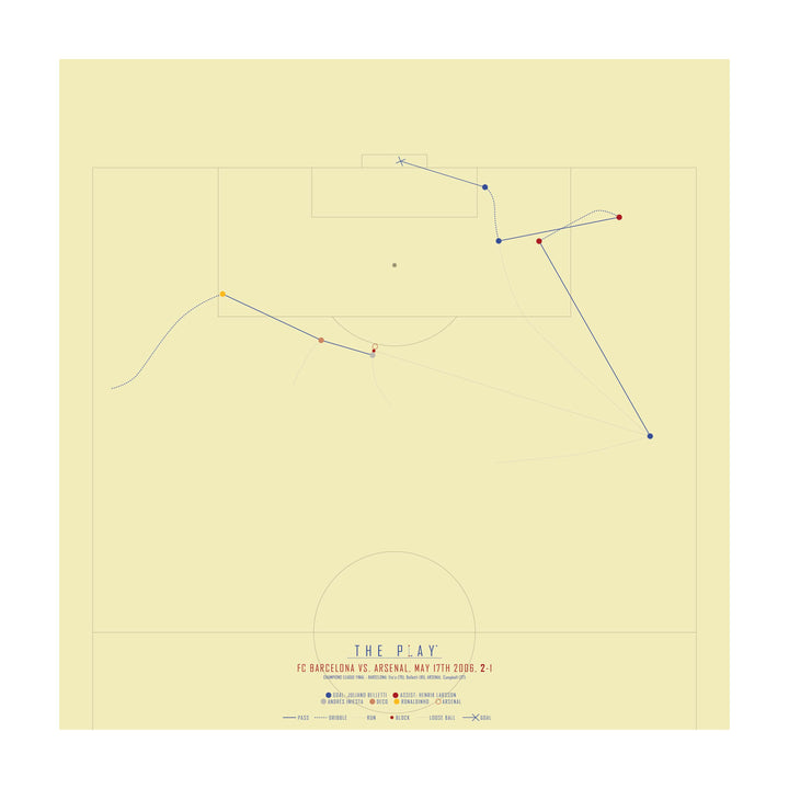 JULIANO BELLETTI, 2006-Fodbold-FC Barcelona-50x50-Oak Nature-THE PLAY®