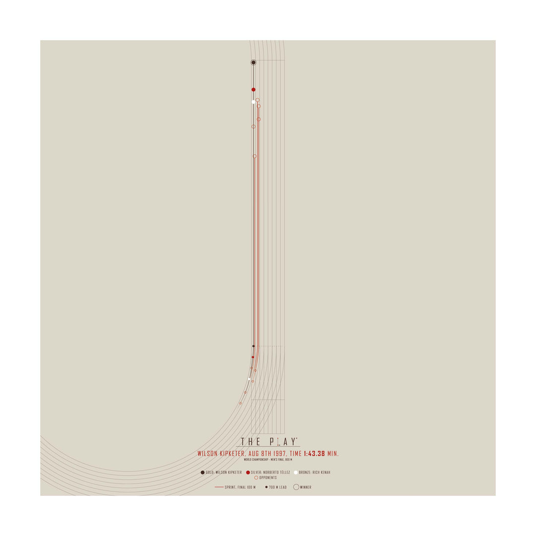 WILSON KIPKETER, 1997-Atletik-VM-50x50-Oak Nature-THE PLAY®