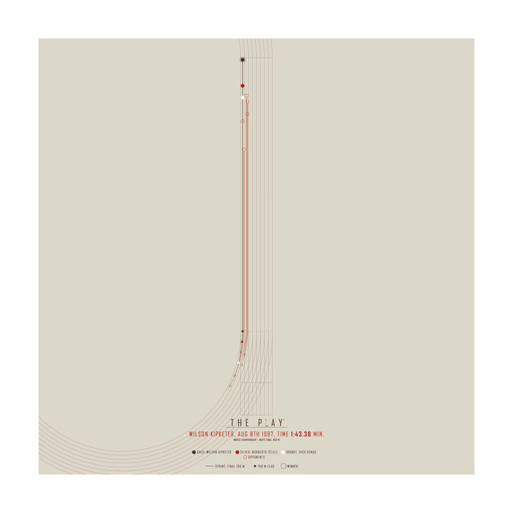 WILSON KIPKETER, 1997-Atletik-VM-50x50-Oak Nature-THE PLAY®