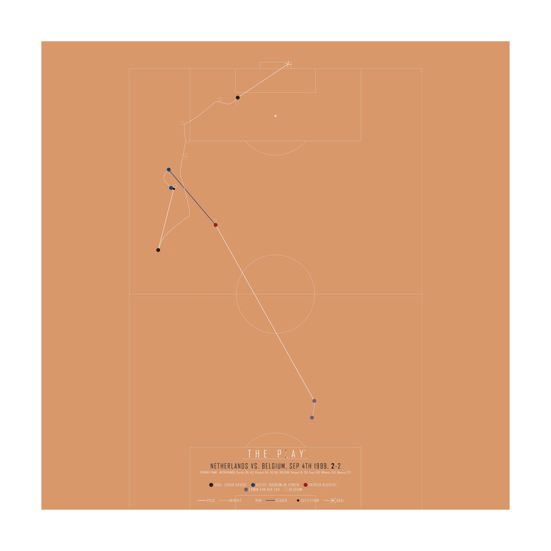 EDGAR DAVIDS, 1999-Fodbold-Holland-50x50-Oak Nature-THE PLAY®