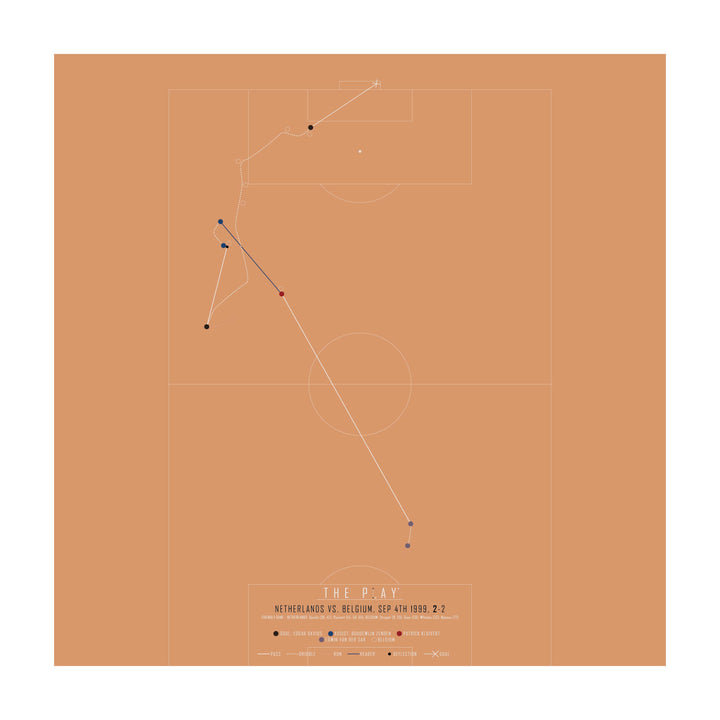 EDGAR DAVIDS, 1999-Fodbold-Holland-50x50-Oak Nature-THE PLAY®