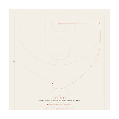 KAWHI LEONARD, 2019-Basket-Toronto Raptors-50x50-Oak Nature-THE PLAY®