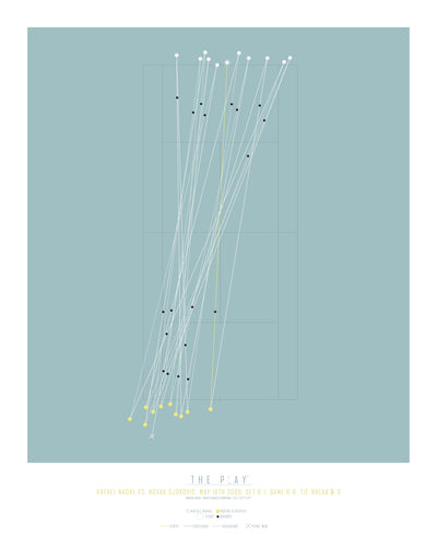 RAFAEL NADAL, 2009-Tennis-Madrid Open-40x50-Oak Nature-THE PLAY®