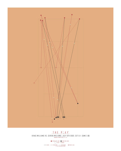 SERENA WILLIAMS, 2002-Tennis-Wimbledon-40x50-Oak Nature-THE PLAY®