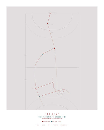 IVANO BALIĆ, 2003-Håndbold-Kroatien-40x50-Oak Nature-THE PLAY®