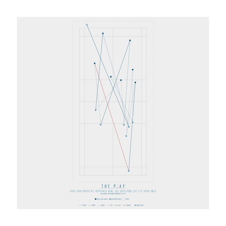 POUL-ERIK HØYER, 1996-Badminton-OL-50x50-Oak Nature-THE PLAY®