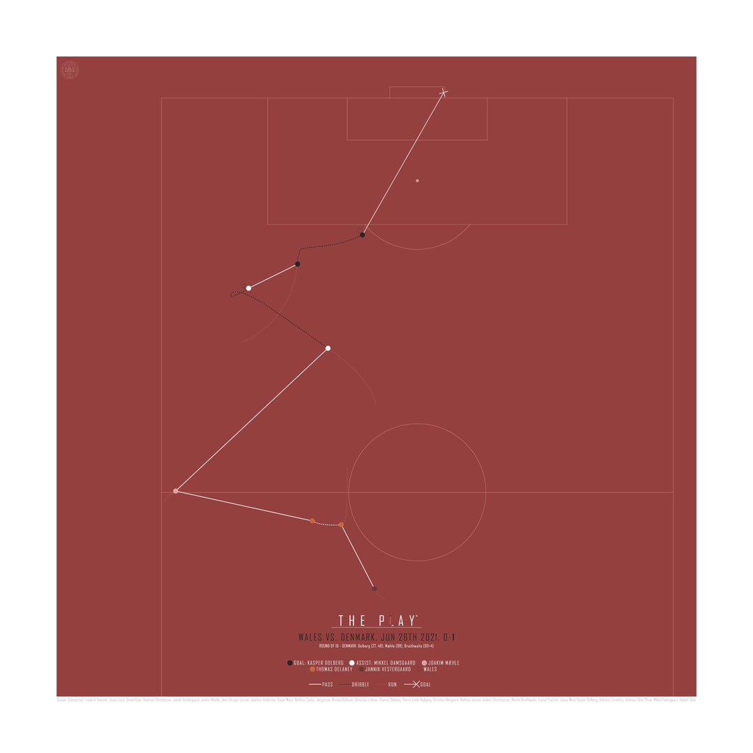 KASPER DOLBERG, 2021-Fodbold-Danmark-50x50-Oak Nature-THE PLAY®