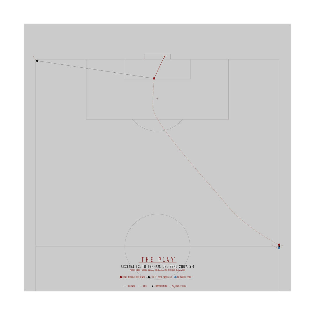 NICKLAS BENDTNER #2, 2007-Fodbold-Arsenal-50x50-Oak Nature-THE PLAY®