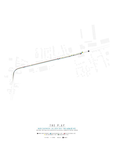 MARC CAVENDISH, 2012-Cykling-Tour de France-40x50-Oak Nature-THE PLAY®